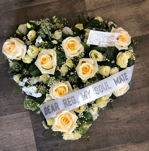Personalised tributes for Funerals. Saying goodbye is never easy and we are here to help you. Funeral Flower Price Guide Bishops Stortford.