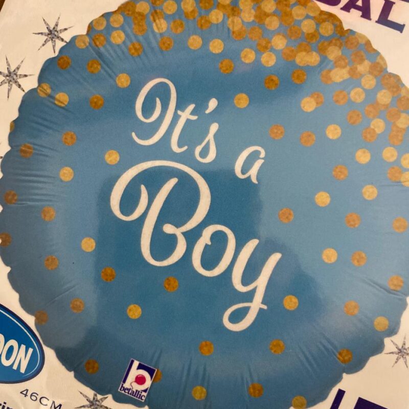 Its a Boy Balloon from Floral Desire Florist Bishops Stortford. Pick up or local Delivery available, or add as an extra to your Bouquet Order