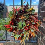 Follow the trend with our Autumnal Wreath. Order online for your next day flower delivery. Bishops Stortford