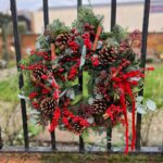 Berry Christmas Wreath. Perfect for the rustic, natural feel this Christmas. Order online for your next day flower delivery. Bishops Stortford