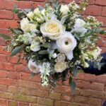 Purity Bouquet a palette of white florals. Heavenly. Order online for your next day flower delivery. Bishops Stortford