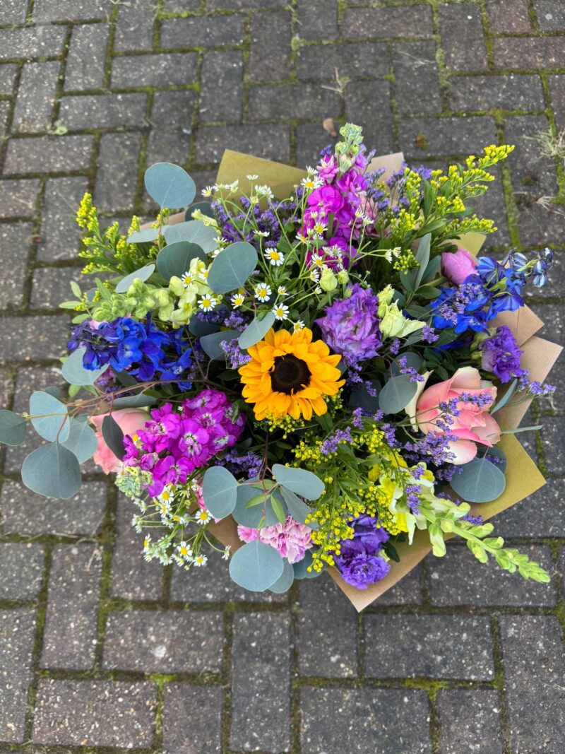 High scented spring time Country Girl Valentines Bouquet. Order online for your next day flower delivery. Bishops Stortford