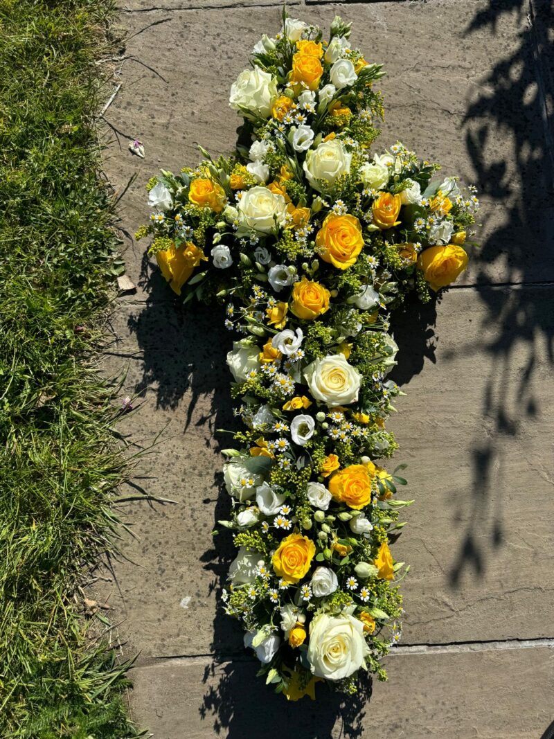 A simple yet moving funeral tribute, the Cross can be placed on or next to the coffin. Order online with your personal choices. Bishops Stortford