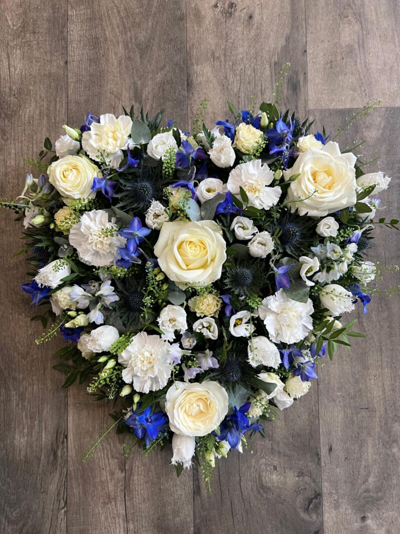 A Closed Heart is a simple and elegant design. A Funeral Tribute. Order online with your personal choices. Bishops Stortford