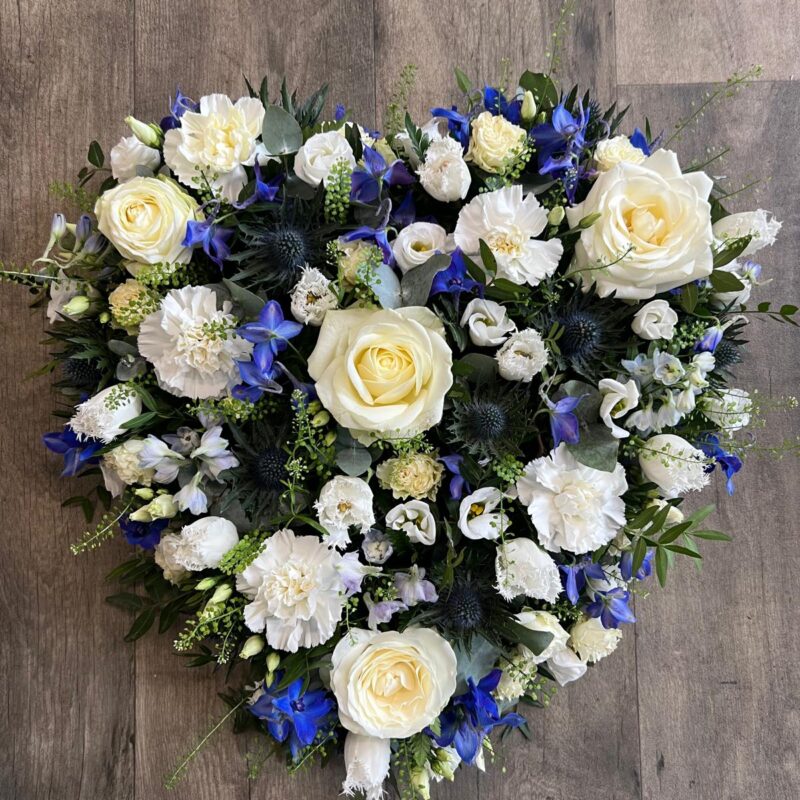 A Closed Heart is a simple and elegant design. A Funeral Tribute. Order online with your personal choices. Bishops Stortford