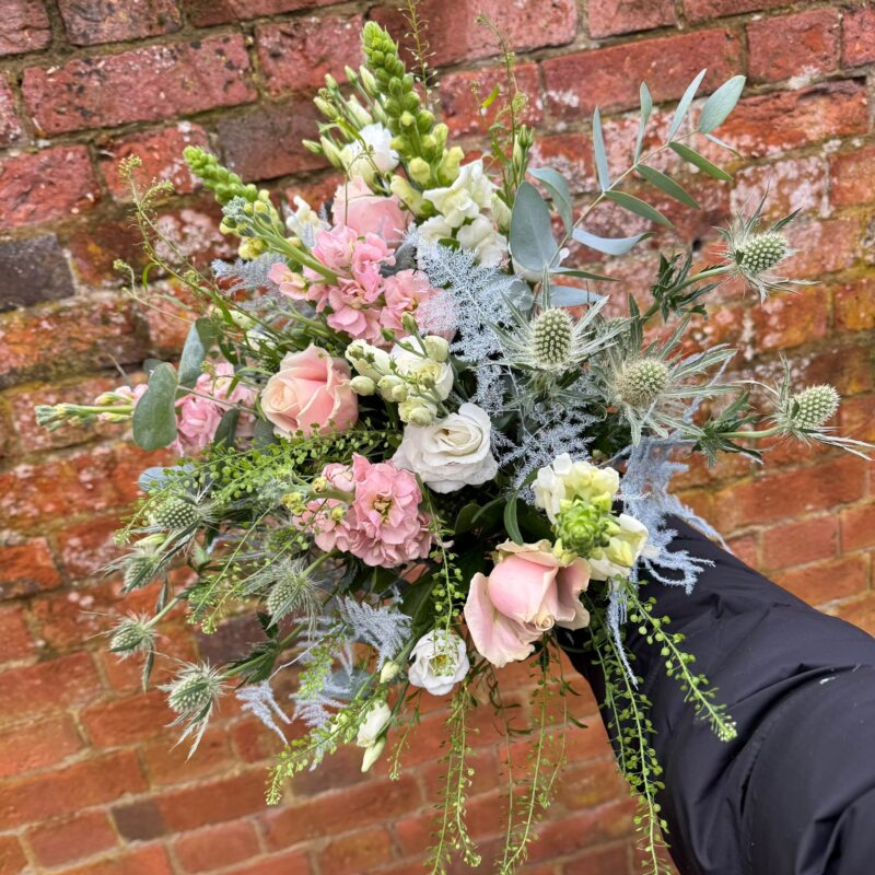 Merry Little Christmas Flower Bouquet brings a touch of elegance to your Christmas. Order online for your next day flower delivery. Bishops Stortford