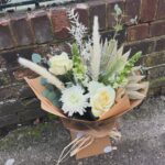 Fresh & Dried Flower Bouquet, a combination of fresh and dried ivory flowers. Order online for your next day flower delivery. Bishops Stortford