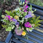 Buttercup Bouquet a variety of flowers in pastel shades of purple, pink, yellow and white. Order online for your next day flower delivery. Bishops Stortford